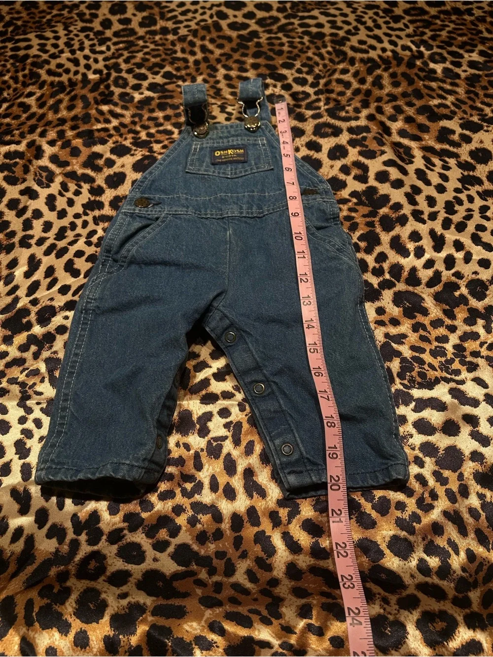 Vintage Baby OshKosh B'Gosh Vestbak Denim Bib Overalls